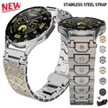 Edelstahl Metall Armband Ersatz 20/22mm Uhrenarmband für Amazfit Samsung Huawei