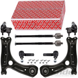 FEBI QUERLENKERSATZ 8 TEILIG VORNE passend für VW POLO 9N SKODA MIT TRW LENKUNG