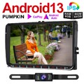 Pumpkin 9" Android 13 Autoradio GPS Navi Carplay for VW Golf Passat Caddy+Kamera