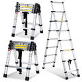 Teleskopleiter A-Frame Mehrzweckleiter Klappleiter 1.4+1.7m/1.7+2m/2+2.3m