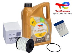 pL.11,50 € 5 Liter MOTORÖL TOTAL QUARTZ INEO FIRST 0W-30 PSA Ölfilter 9818914980