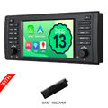 7" IPS Android 13 GPS Navi Autoradio BMW E39 520 M5 mit DAB+ CarPlay WiFi RDS FM