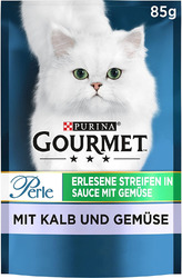 Gourmet PURINA GOURMET Perle Erlesene Streifen, 26x85g (Kalb, Gemüse)