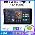 Für VW Multivan T5 2003-2015 4+64GB Android 13 Autoradio BT SWC DAB GPS Navi 4G 
