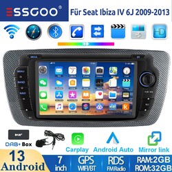 Für Seat Ibiza IV 6J 2009-13 DAB+ 32G Android 14 Autoradio Carplay Navi RDS WIFI