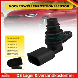 1PCS Nockenwellensensor für VW GOLF 4 5 6 AUDI A1 A3 SEAT SKODA 03D907601A DE
