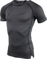 Nike Pro Dri-Fit kurzärmeliges Oberteil für Herren brandneu mit Etikett UVP £32 grau 