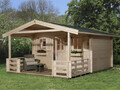 Weka Gartenhaus 110 B Gr.2 naturbelassen VT 380 x 580 cm