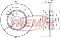 Bremsscheibe Scheibenbremse 2x für VW Transporter 90-09 Hinten Fremax Bd-3111