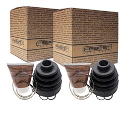 2X FEBEST ACHSMANSCHETTEN SATZ GETRIEBESEITIG passend für HYUNDAI IX35 TUCSON KI