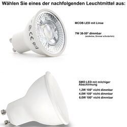 LED Einbaustrahler IP44 230V GU10 Feuchtraum Bad Außen 1,5W 4W 6W /7W dimm MARIN