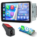 DVR+ 10.1 Zoll Android 15 Autoradio Carplay GPS Navi Wifi DSP 4+64GB Doppel 2DIN