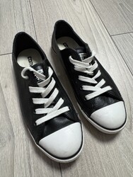 Converse Chuck Taylor All Star Dainty Low Leder Sneaker Schwarz 36