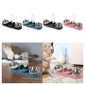 Dreifach-Katzennäpfe, 3-in-1-Katzenfutter- und Wassernapf-Set für Kätzchen,