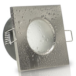 LED Bad Spots Set Einbaustrahler dimmbar  5W SD flach 50 mm außen IP65 AQB IP65