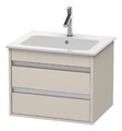 Duravit Ketho Waschtischunterbau wandhängend für 233663 2 Schubkästen 600 x...