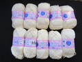 🔴♥️10 x 50g Coats 100% Baumwolle •  cremè •Häkelgarn 8/8   edles Topflappengarn
