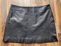 XOXO butterweicher Echtleder-Rock Lederrock Minirock Gr. 40/42 schwarz Lammleder