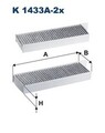 Filtron K1433A-2x Filter, Innenraumluft für CITROËN DS  passend für FIAT JEEP