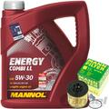 MANN ÖLFILTER+5L MANNOL 5W30 für VW GOLF 5 POLO 9N PASSAT 3C TIGUAN AUDI A3 8P