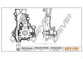 DR!VE+ WASSERPUMPE MIT DICHTUNG passend für OPEL ADAM ASTRA CORSA MOKKA ZAFIRA