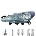 Scheinwerfer links inkl. Premium Lampen für Peugeot 207 CC WD_ mit LWR Motor