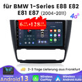 6+128GB Für BMW 1er E81 E82 E87 E88 Android 13 Autoradio Carplay GPS Navi 4G BT