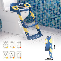 Toilettentrainer 3 in 1 WC Sitz Töpfchen mit Treppe 1-7 Kinder Baby Klositz