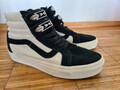Vans sk8 hi Sneaker 38 Native Ethno Boho  Weiß Schwarz Leder Stoff Skate Rar