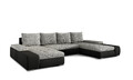 Ecksofa mit Schlaffunktion Milano Wohnlandschaft U-Form XXL Sofa Groß 23