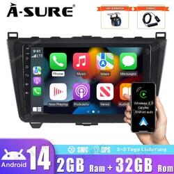 Android 14 Autoradio Für Mazda 6 GH GG 2007-2012 GPS Nav CarPlay 2G+32G WIFI DAB