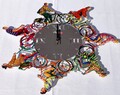 David Gerstein - Riding Time Clock - Wandskulptur und Uhr