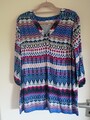 Peter Hahn Tunika Bluse mit Kellerfalte Vorne Gr. 44 NEU