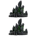  Set of 2 Fischtankdekorationen Landschaftsdekoration Fischtanklandschaft