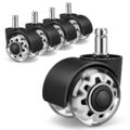 Bürostuhlrollen 5er Set 11x22mm Gummi Stuhlrollen für Gaming Stühle O...