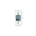 1x Kraftstofffilter MAHLE KL 63 passend für AUDI CITROËN FIAT FORD NISSAN VW