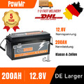 PowMr 12V 200AH Lithium Batterie LiFePO4 Akku BMS für Wohnmobil Solaranlage Boot