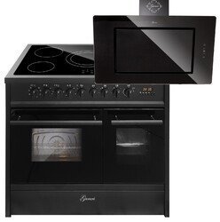 GURARI GCH E 912 DF BL Elektro Standherd +Dunstabzugshaube 90 cm GCH S 155 Prime