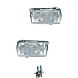 Halogen Scheinwerfer Frontscheinwerfer Set H4 für VW Jetta II inklusive Lampen