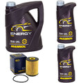 Motoröl Set MANNOL Energy 5W-30 API 7 Liter + Ölfilter für Mercedes V-Klasse VW 