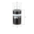 Ölfilter UFI 23.497.00 Anschraubfilter für DENNIS ELITE 2 für DAF 45