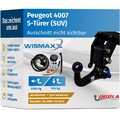 ANHÄNGERKUPPLUNG vert. abnehmbar passt für Peugeot 4007 07-12 +7polig ESatz ABE