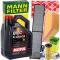 FILTERSET+MOTUL 5W30 ÖL passend für BMW 1er E81 82 87 88 3er E90 91 92 X1 E84
