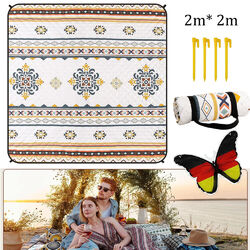 Picknickdecke Campingdecke Reisedecke Stranddecke Picknick 200x200cm Erdnägel DE