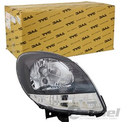 TYC H4 SCHEINWERFER SCHWARZ RECHTS PASSEND FÜR RENAULT KANGOO | 20-0361-75-2