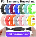Silikon Armband 20mm / 22mm Stegbreite Uhrenarmband für Samsung Huawei Amazfit🌟