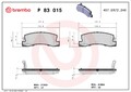 BREMBO Bremsbelagsatz Scheibenbremse PRIME P 83 015 für COROLLA AVENSIS TOYOTA 6