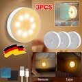 3er Set LED Nachtlicht mit-PIR Bewegungsmelder USB Nachtlampe Treppenlicht
