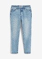 Slim Fit Jeans Mid Waist cropped Gr. 40 Hellblau Denim Used Damenjeans Hose Neu