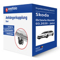 Westfalia Anhängerkupplung starr für SKODA Octavia Kombi IV Typ NX5 AHK